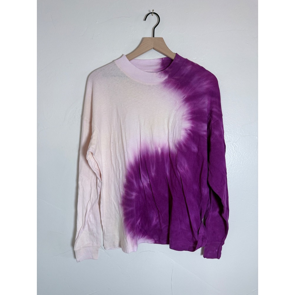 Urban Outfitters Purple Pink Tie Dye Oversized Long Sleeve Tee Medium